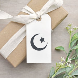 Star And Crescent Moon Rubber Stamp