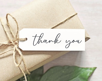 Thank You Clear Rubber Stamp - Single Line