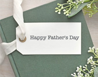 Simple Happy Father's Day Clear Rubber Stamp