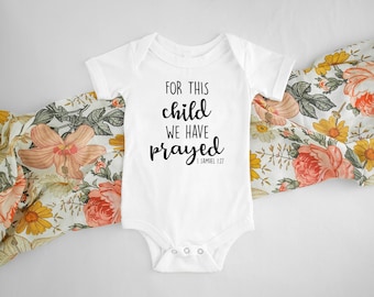 For This Child We Have Prayed , Announcement, Baby Shower, Christening Gift, Pregnancy Announcement, Rainbow Baby, IVF Baby