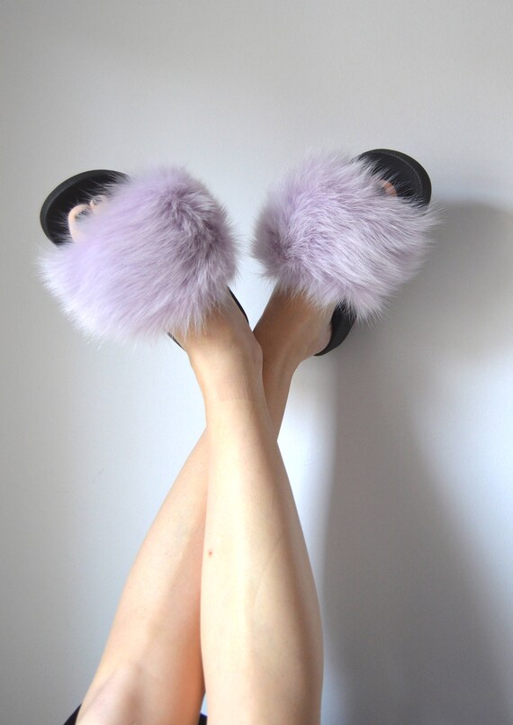 slip on fur
