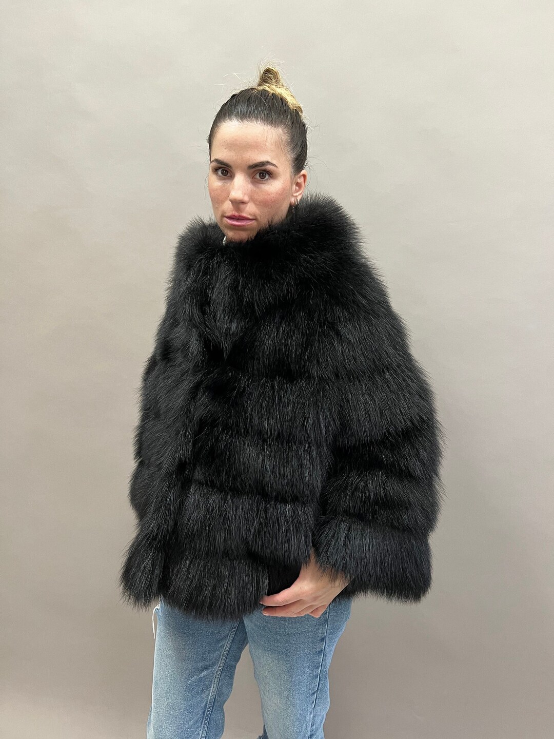 LVN-FUGGE BLACK RACOON JACKET