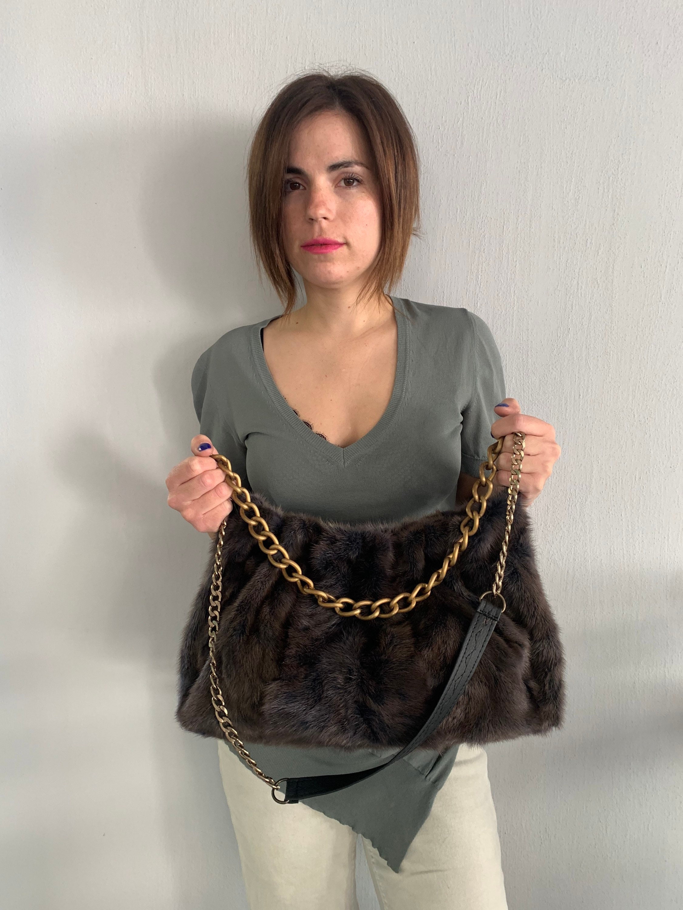 Designer fur handbags online