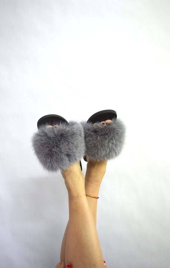 grey fur slides