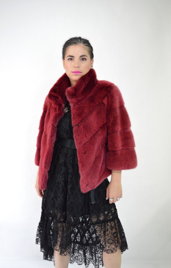 red mink coat