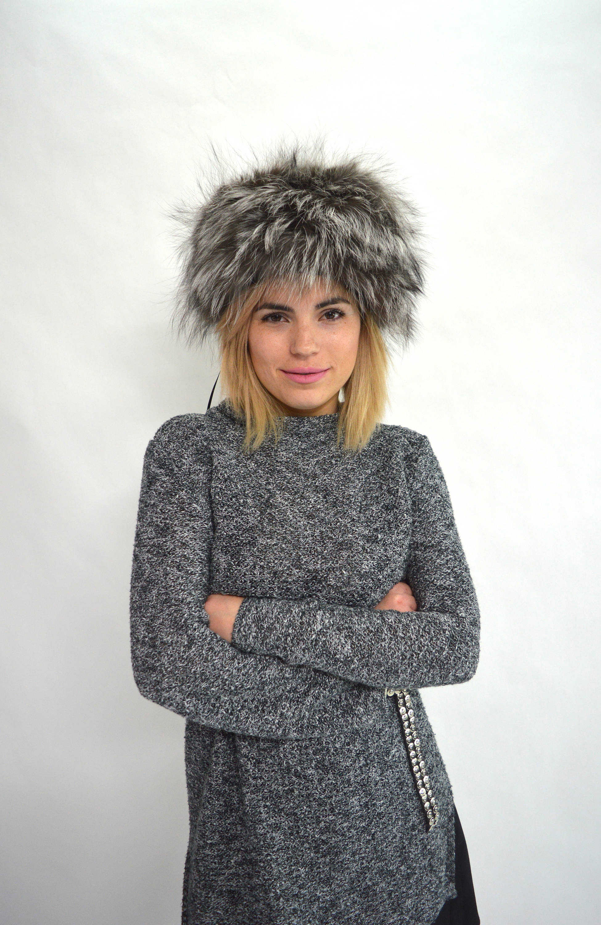 Chapeau Cosaque Fausse Fourrure Renard - Hiver Chaud Duveteux Femme - Neuf Avec Étiquette