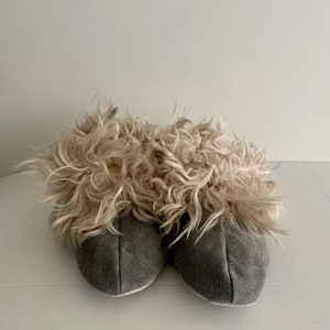 Genuine Shearling Slippers for Women Sheepskin Suede - Etsy