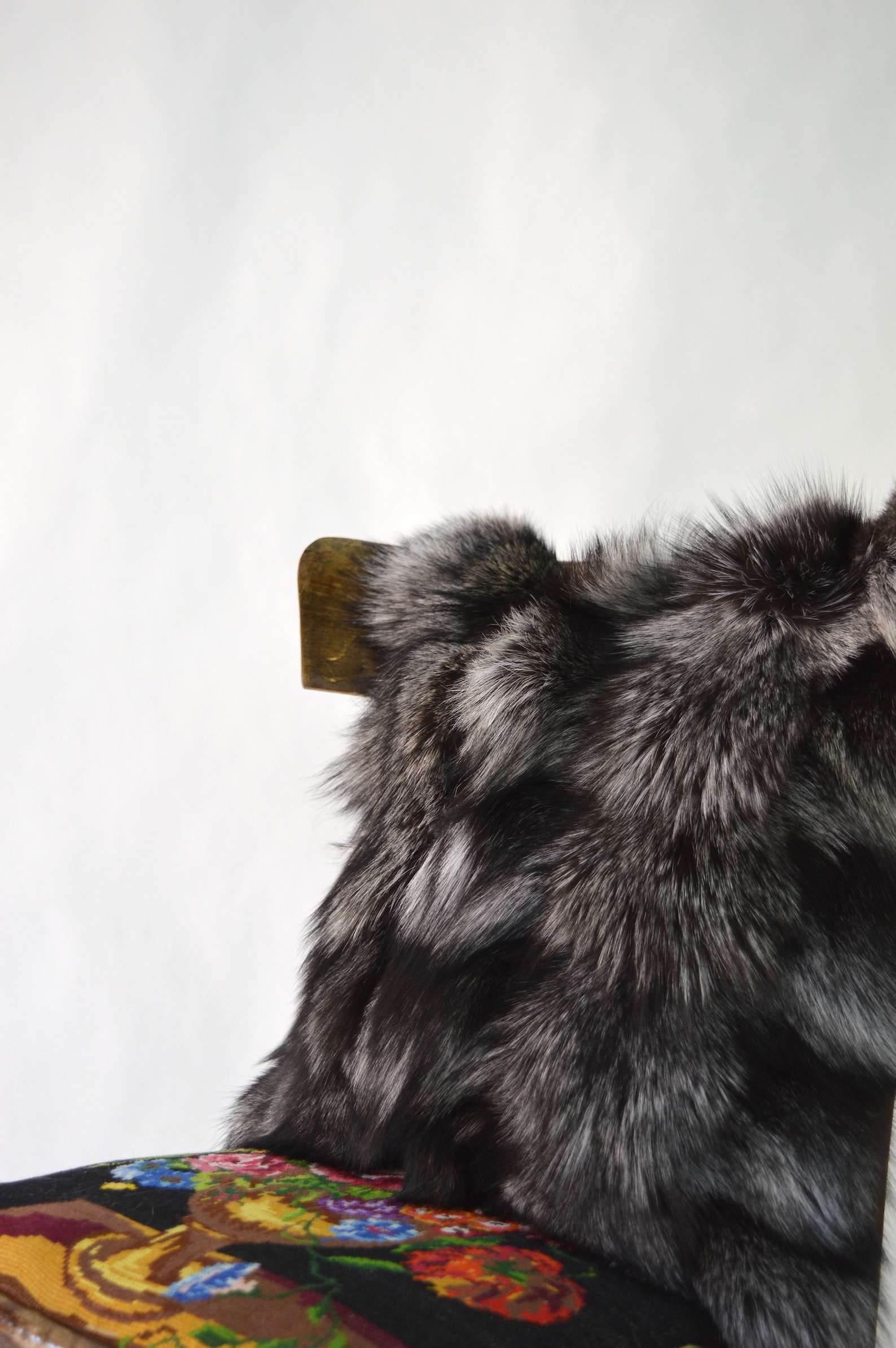 Real Fur Pillow Silver Fox Fur Pillow Case Cushion Cover Etsy