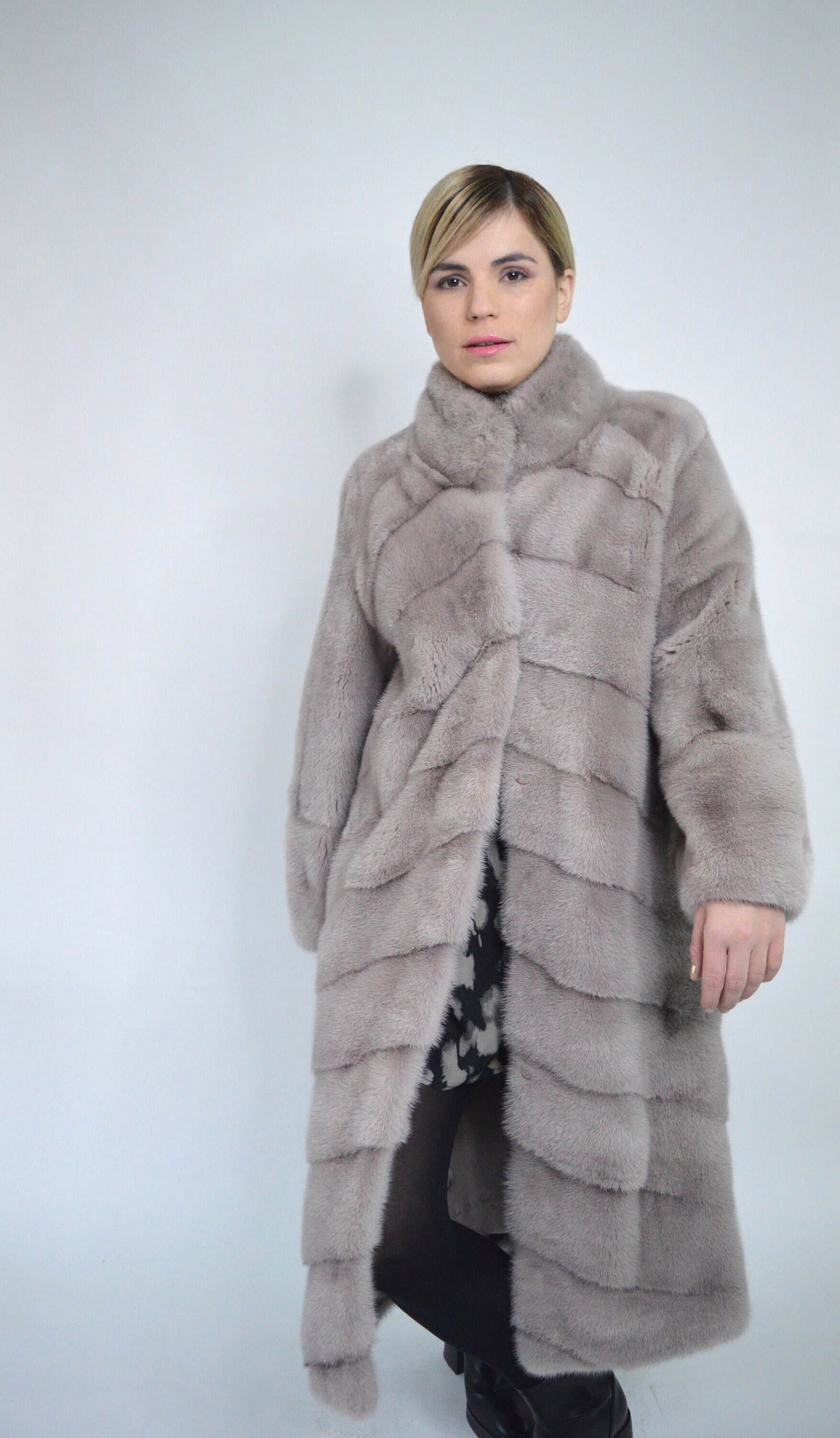 stroller fur coat