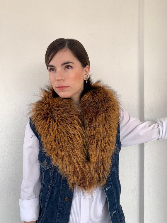 Women's Real Fur Scarves made of foxes , mink and rabbits