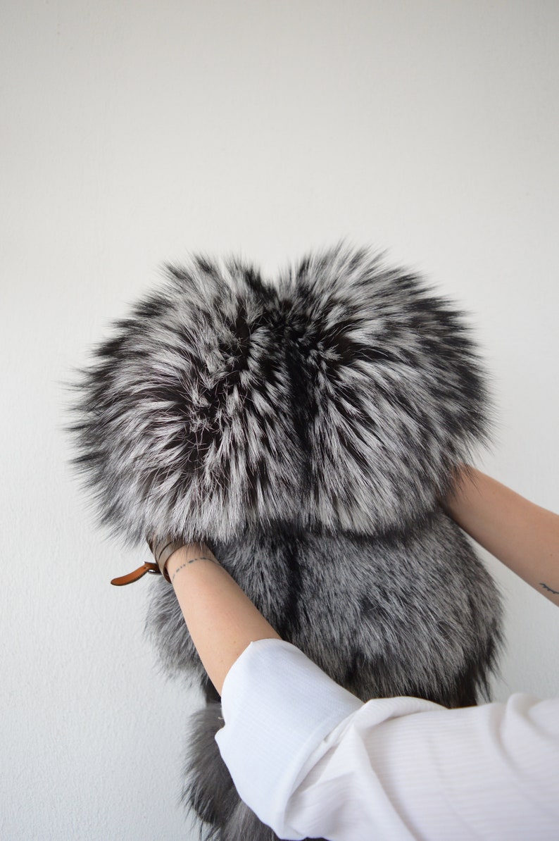 Genuine Silver Fox Fur Pelt Super Supple and Lavish as Fur - Etsy