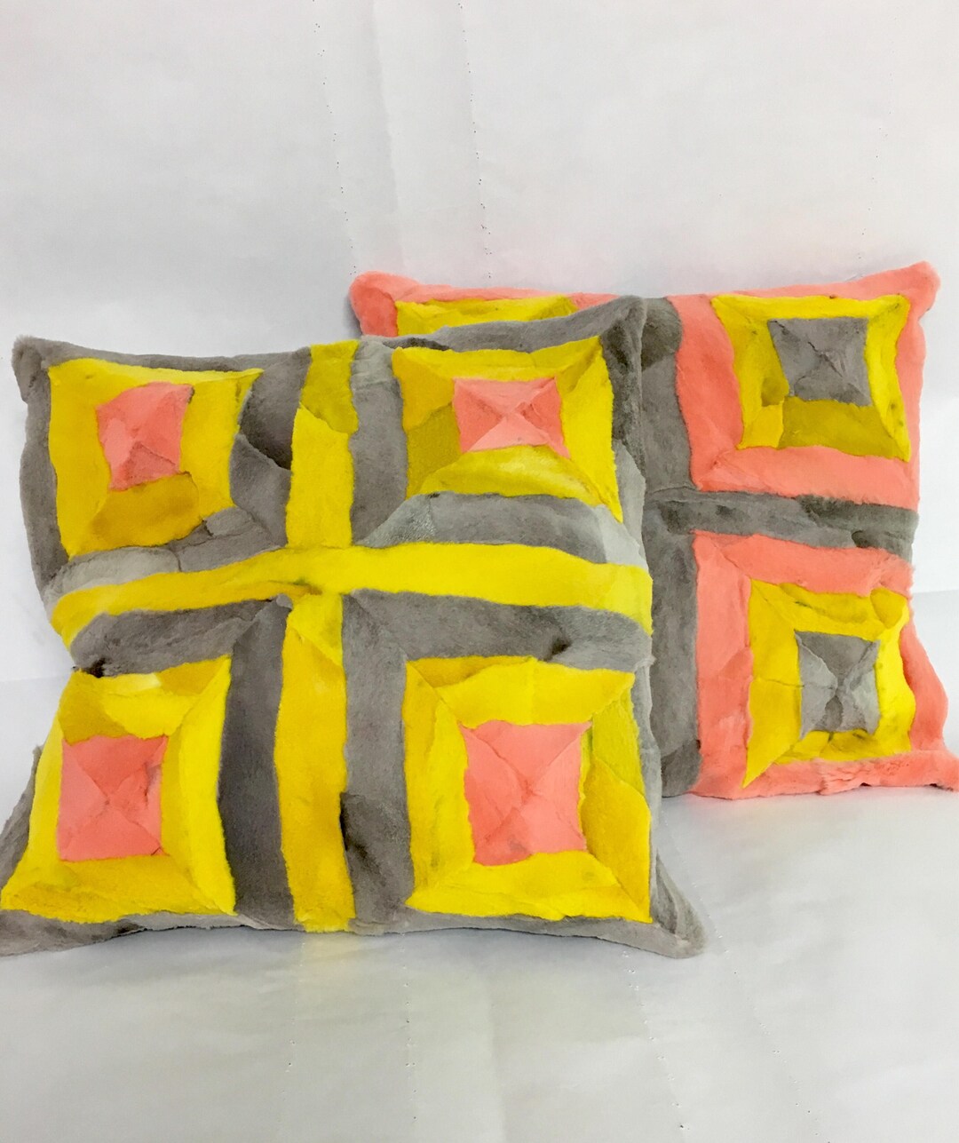 Real Fox Fur Pillow Casesfox Fur Cushion Colourful Fox Etsy