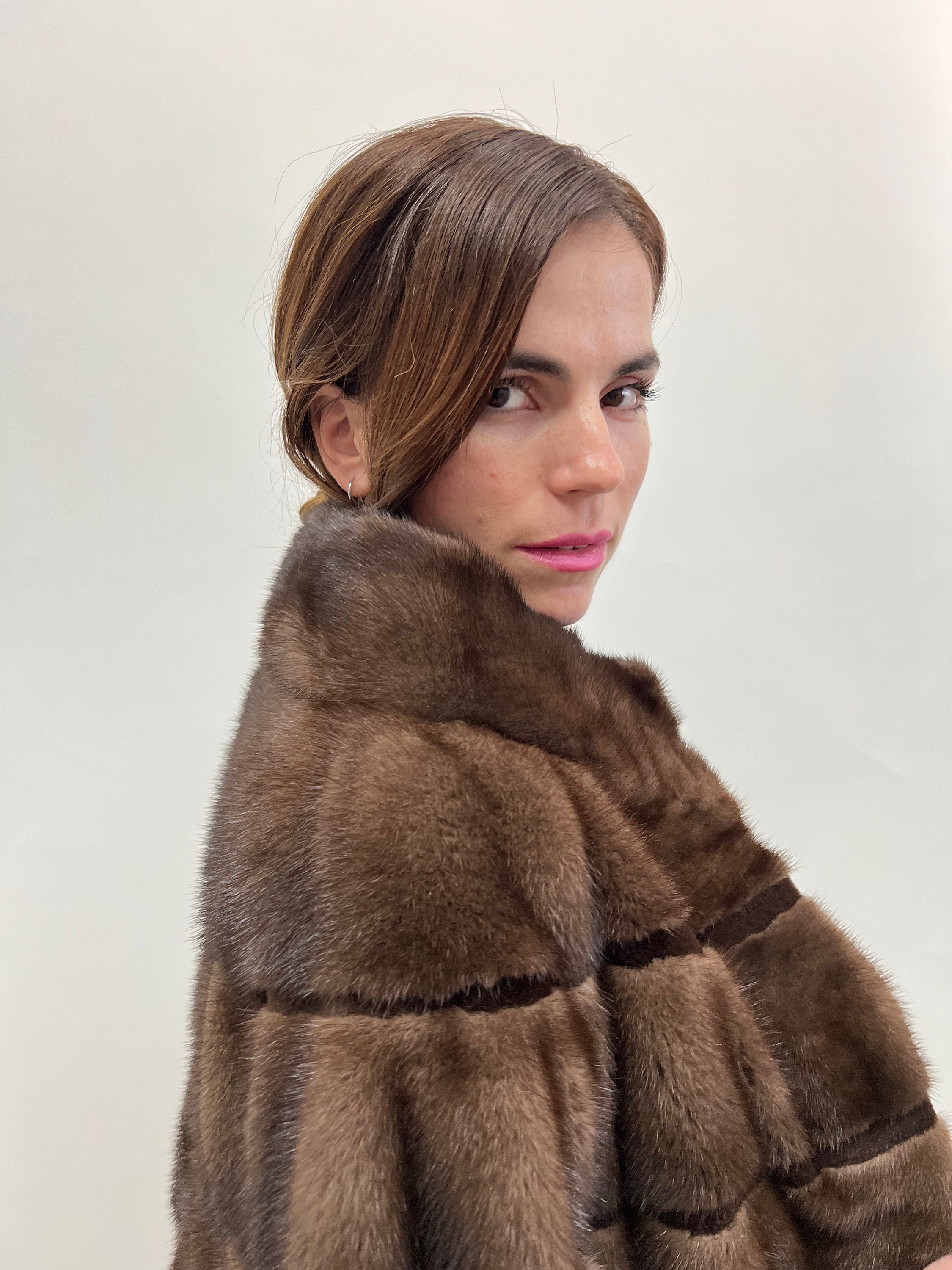 XL Brown Full Length Mink Fur Coat – Style & Salvage