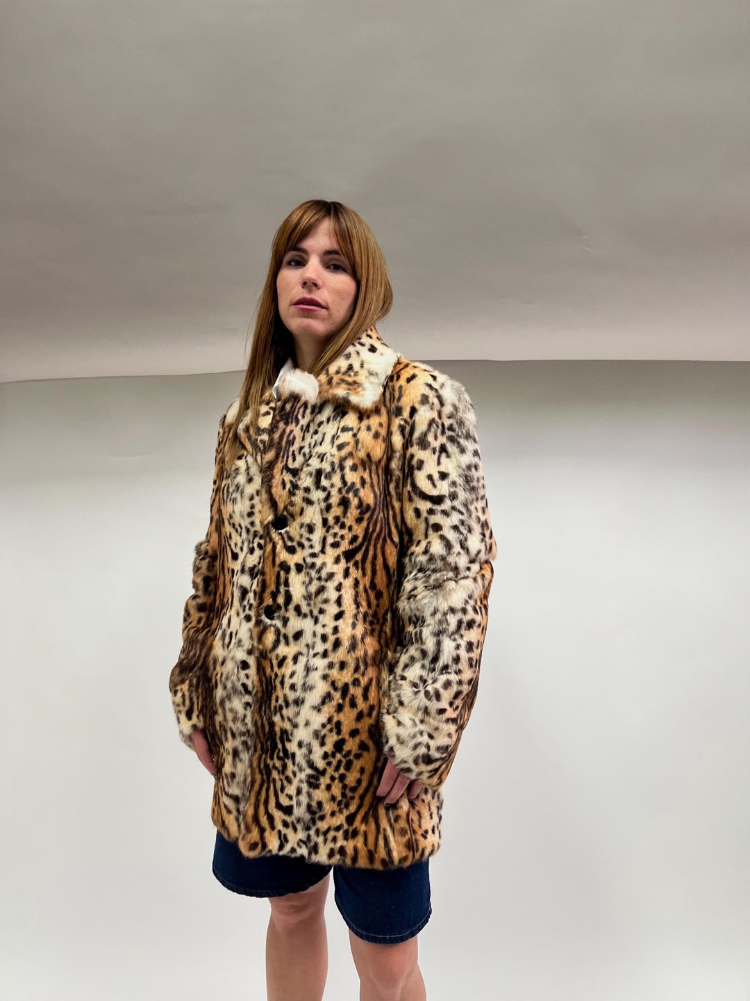 レア Carhartt カバーオール ジャケット レオパード ヒョウ柄 古着