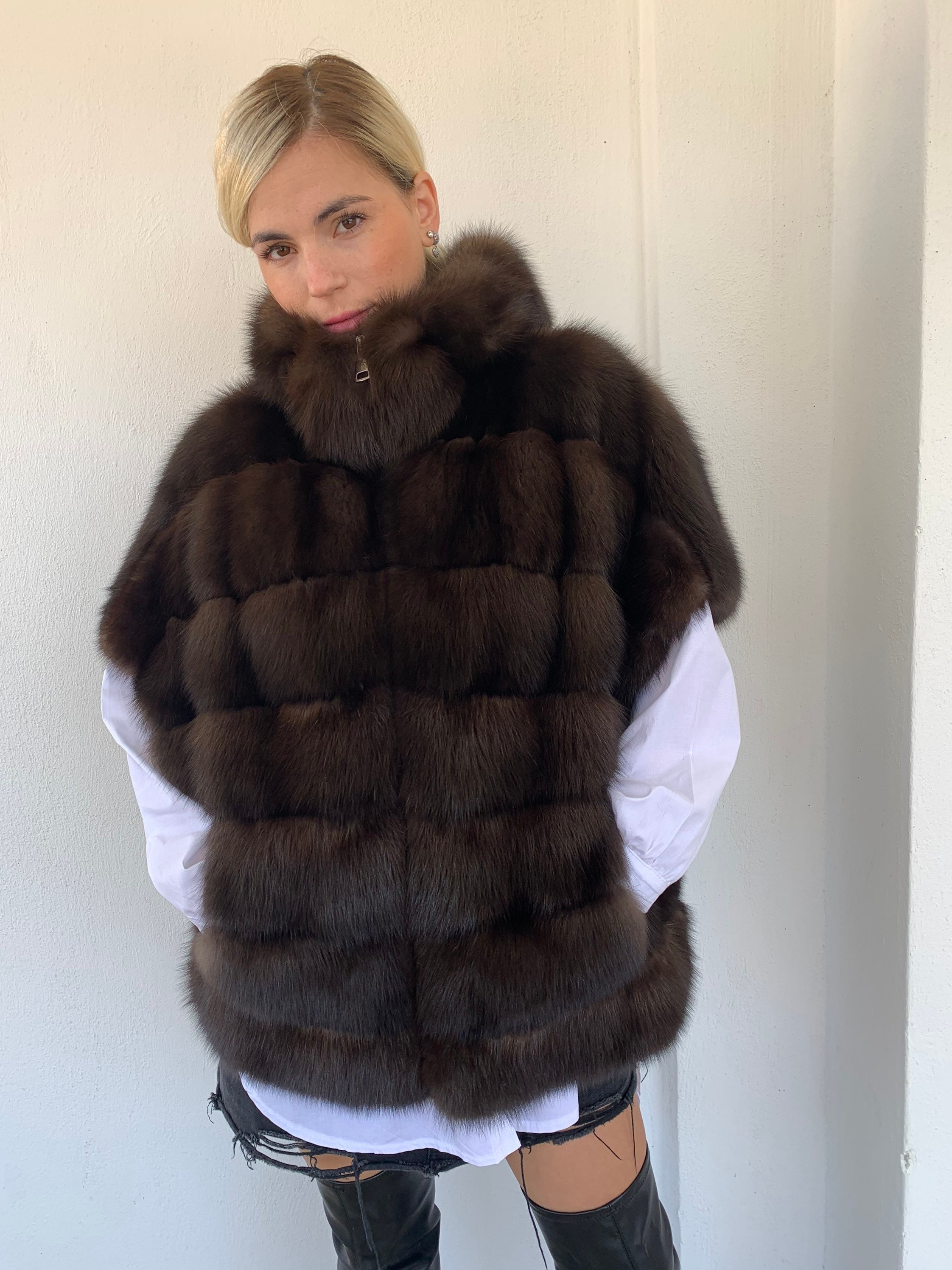 Luxury Vintage MINK and SABLE Fur Coat, REAL FUR Dream Wedding Jacket  Stroller, Brown Mink, Golden Sable, Bridal Fur, Retro Hollywood Fur Opera  Coat, Gatsby