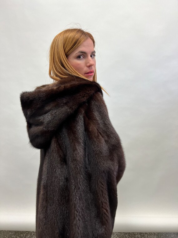 マカボニーミンク ファーコート ブラウン 毛皮 リアルファー 上質 艶あり マカボニーミンク ファーコート ブラウン 毛皮 リアルファー 上質 艶