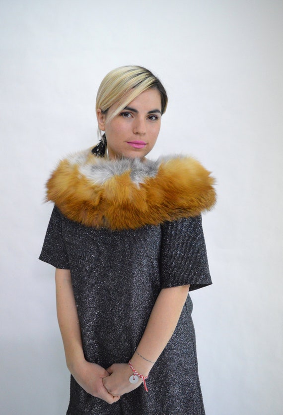 real fur scarves and wraps