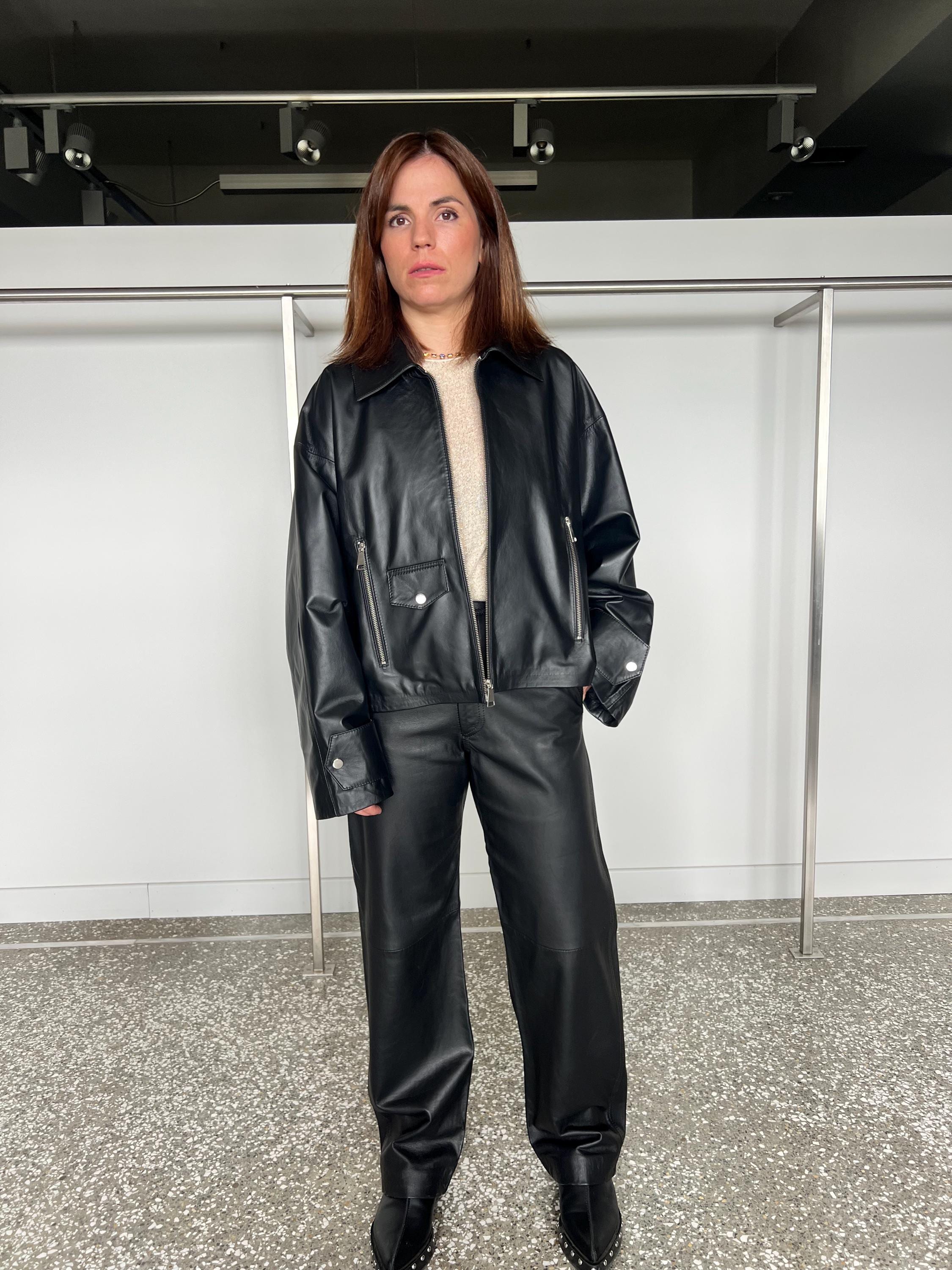 Black Nappa Lamb Leather Trousers: Handmade Zip up Pants - Etsy