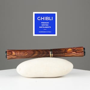 Legno unico - Cocobolo - Penna stilografica unica nel suo genere - Pennino in oro 18 K