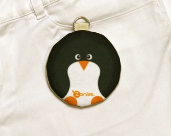 Penguin Round Coin Wallet, Zipper Coin Purse, Child Accessory