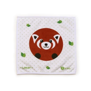 Essuie main panda roux, petite serviette pour bébé et petits enfants, serviette animal, cadeau de naissance image 1