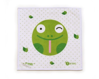 Grüner Frosch Handtuch, kleines Handtuch für Baby und Kleinkinder, Haustiertuch, Geburtsgeschenk