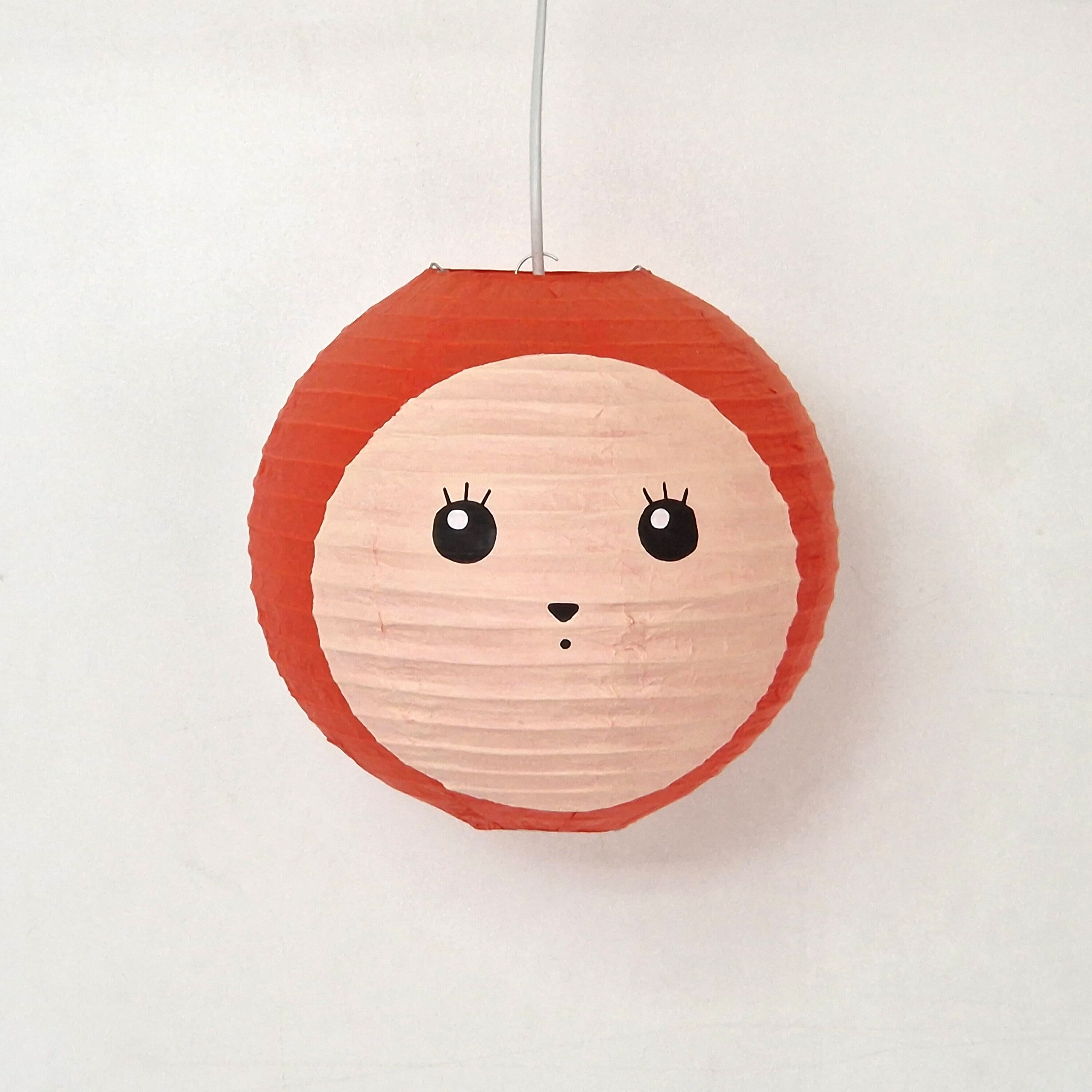 lampion coccinelle rouge en papier de riz lanterne japonais décoration intérieure lampe chambre d'enfant et bébé nurserie