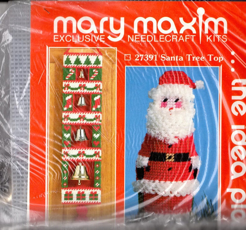 Vintage 90s Mary Maxim Plastic Canvas Needlepoint Kit Etsy