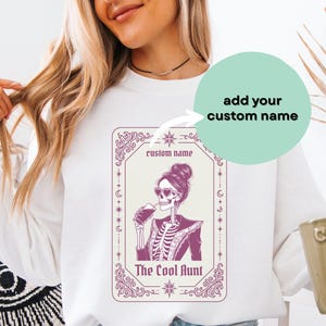 T-shirt « Tante », sweat-shirt « Carte de tarot », cadeau pour tante, annonce de grossesse pour sœur, t-shirt « Future tante », esthétique gothique