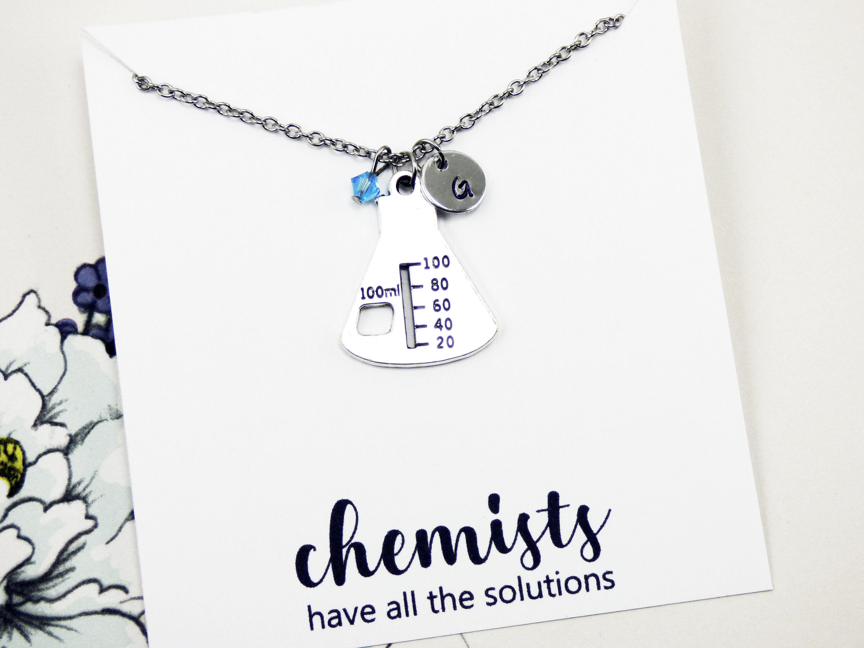 Chemistry Necklace Science Inspired Gifts for Her Scientific Etsy