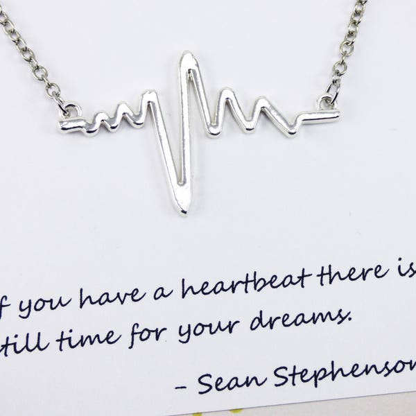 Beating Heart Necklace Etsy