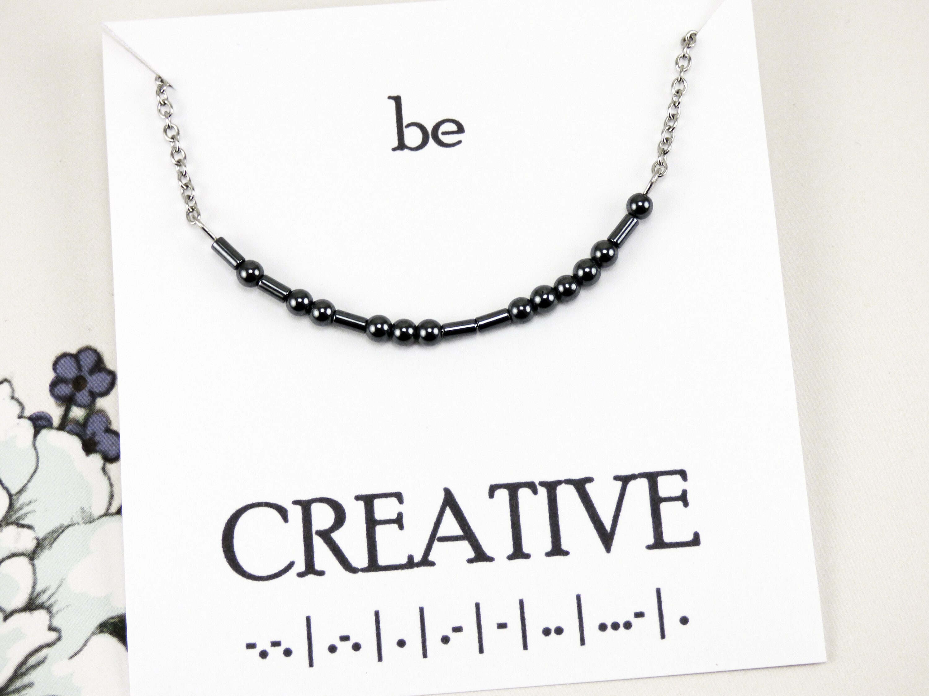 Be Creative Morse Code Necklace 