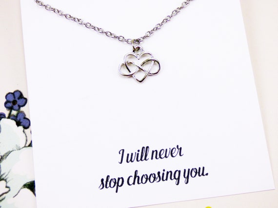 Buy Infinity Love Necklace That Says I Love You I Love You