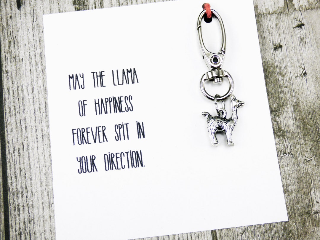 Llama Keychain, Cute Llama Gifts for Llama Lovers, Present Llama Themed