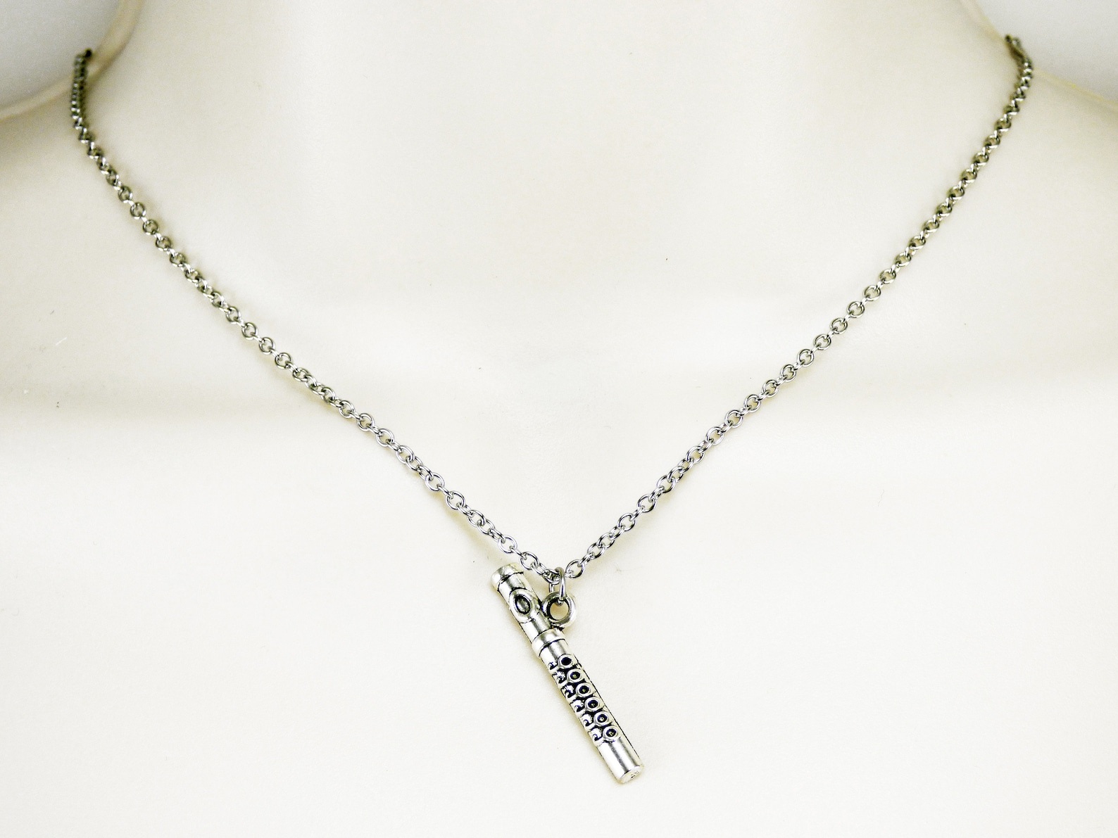Flute Necklace flute themed gifts music flute jewelry music Etsy