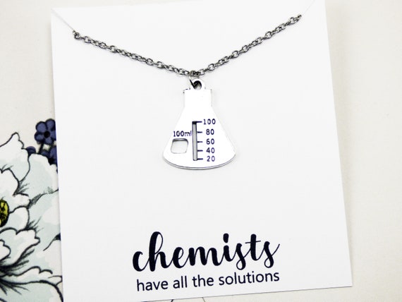 Collar de química regalos inspirados en ciencia para ella - Etsy