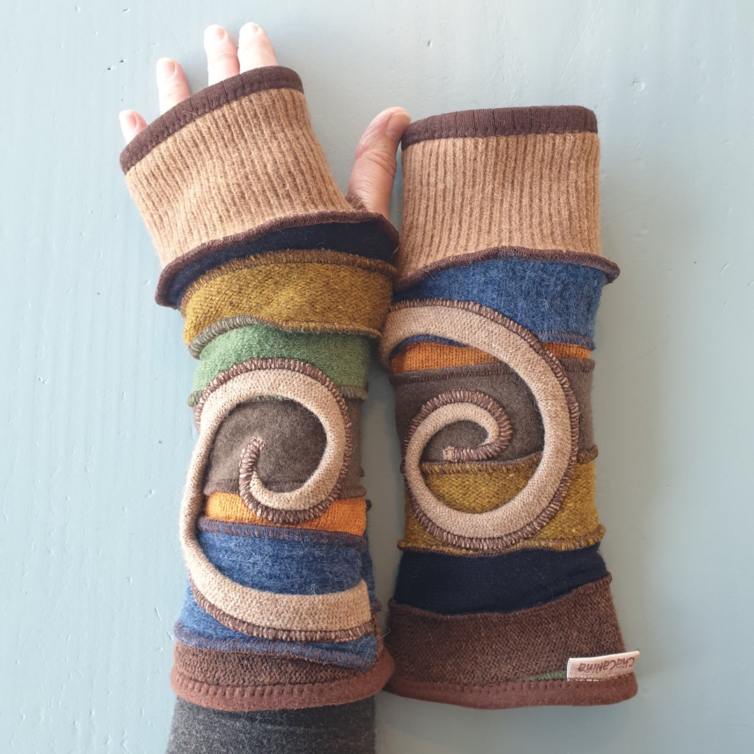 Novawo Wolmix vingerloze handschoenen armwarmers zachte sms