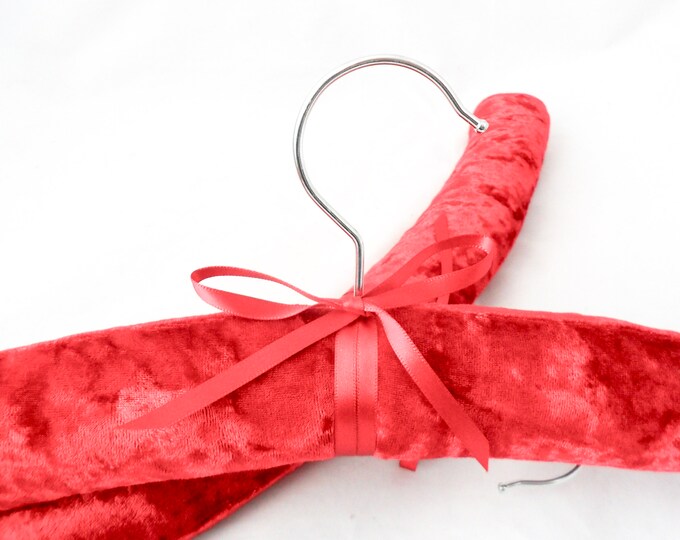 Red Velvet Coat Hangers Etsy