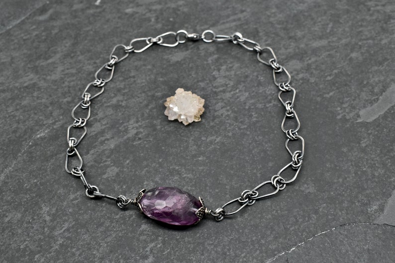 amethyst statement necklace