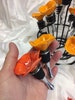 Wine Bottle Stopper - Ceramic California Poppy Bloom - Hand Sculpted in Yellow Orange or Deep Orange 