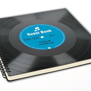 Livro de convidados de casamento personalizado | Álbum de casamento em vinil | Álbum de fotos | Álbum de vinil | álbum vintage | Livro de visitas | Fonoboy
