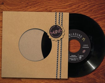 Music Wedding Invitations made from real Vinyl | Custom Record Invitation | Vinyl Invite | Kraft Paper Invite | Tag & Twine | Phonoboy