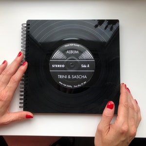 Customized Music Journal From Record | Art Sketchbook | Notebook ...