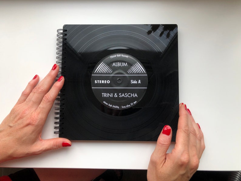 Customized Music Journal From Record Art Sketchbook Etsy
