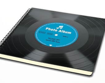 Personalized Wedding Album | Vinyl Photo Album | Wedding Guestbook | Unique Guest Book | Personalized Wedding Gift | Photo Album