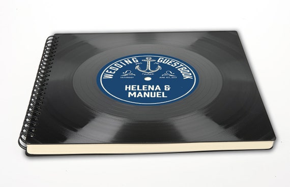 Vinyl Gästebuch personalisiert | Gästebuch aus Schallplatte Gäste Buch | Hochzeitsgeschenk | Photoalbum | Vintage | Phonoboy | Upcycling