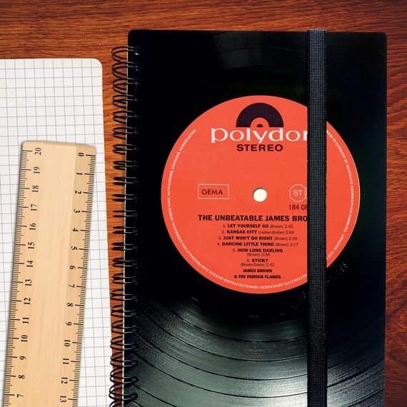 Din A5 Notizbuch aus recycelter Schallplatte | Phonoboy | Upcycling