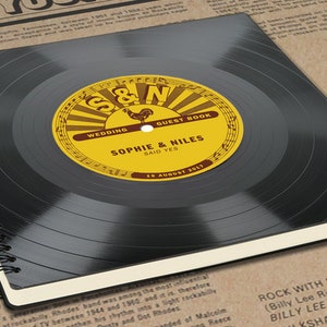 Fotoalbum aus einer Schallplatte - Geschenk für Musiker | Musikliebhaber | Künstler | retro | personalisiertes Musikgeschenk | Phonoboy