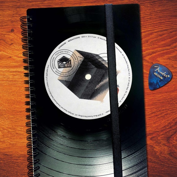 Wochenplaner 2025 aus Vinyl A5 | Nachhaltiger Taschenkalender |  Geschenk für Musiker | Wochenkalender | Schallplattenkalender | Upcycling