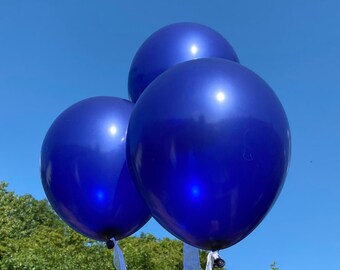 11" Navy Blue Balloons, Wedding Balloons, Baby Shower Decor, Sapphire Anniversary, Party Balloons, Birthday Party Decoration For Men